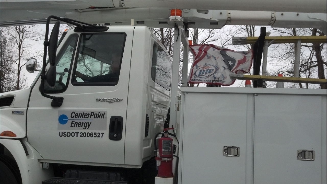 CenterPoint Energy Transmission line fell, caused power...