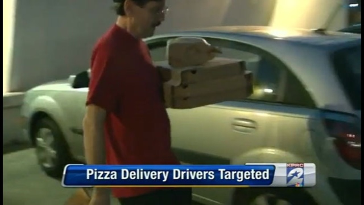 Thieves target pizza delivery drivers
