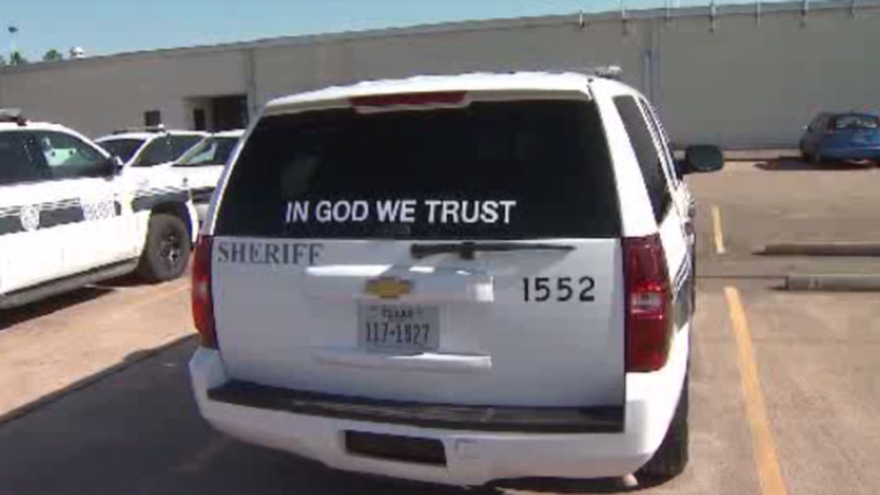 'In God We Trust' decal added to Brazoria County Sheriff's...