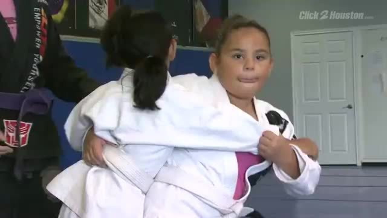 Selfdefense class provided for kids who want to protect...