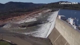 Raw video: Aerials of overflowing Oroville Dam