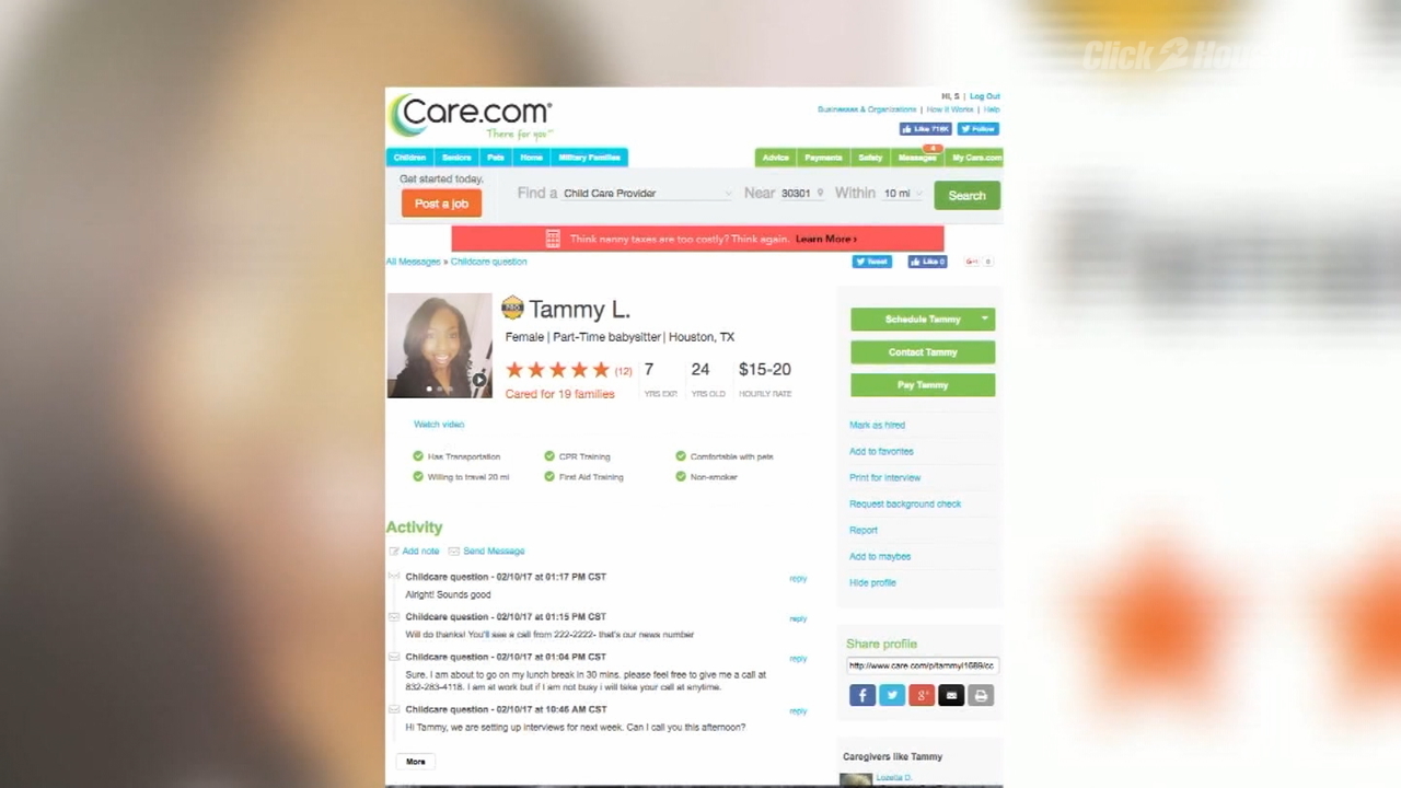 Scam targets providers on Care.com, similar websites