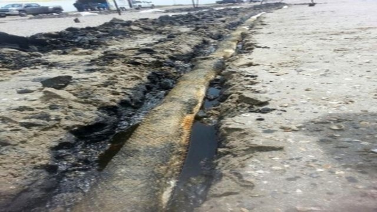 U.S. Coast Guard responds to oil spill on Bolivar Peninsula