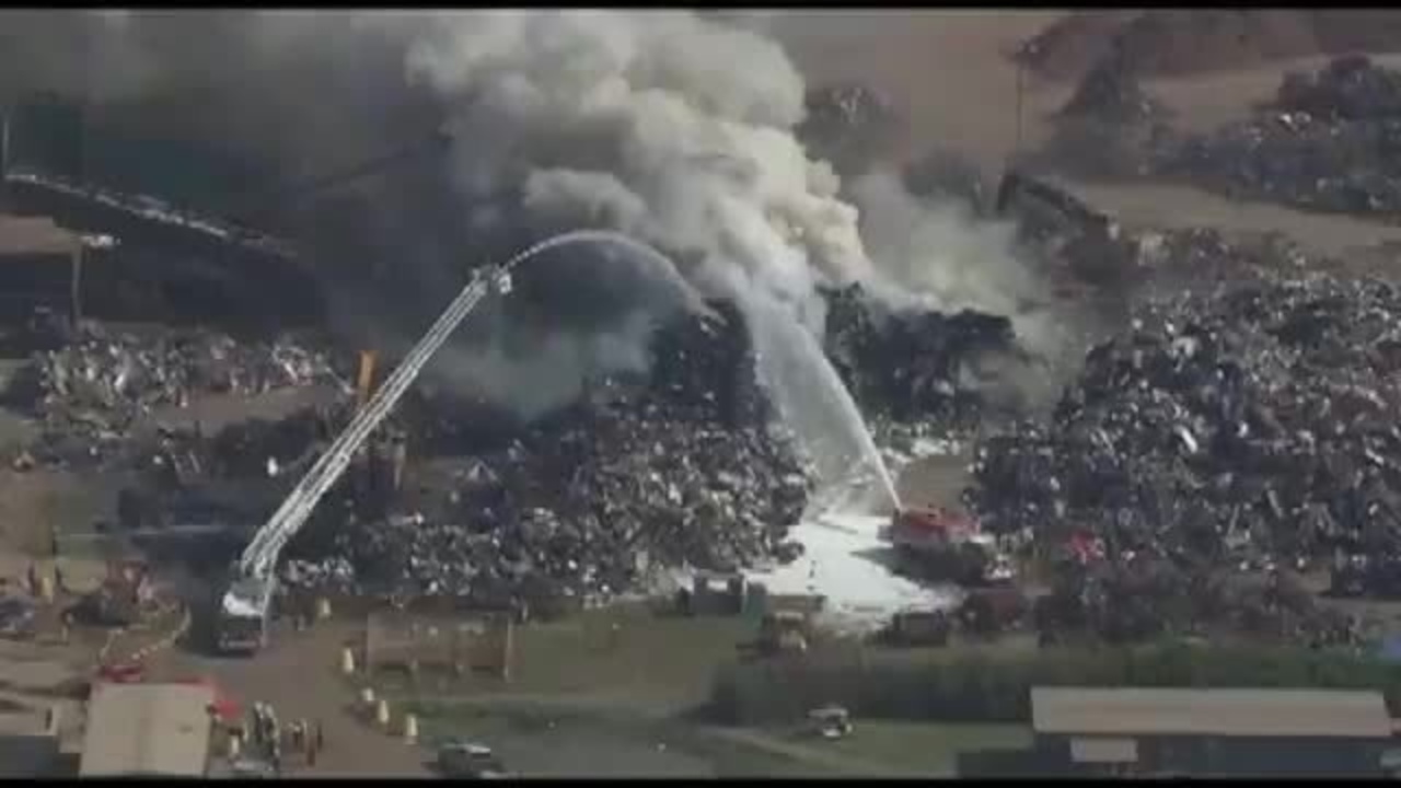 Investigators look for cause of massive steel mill fire