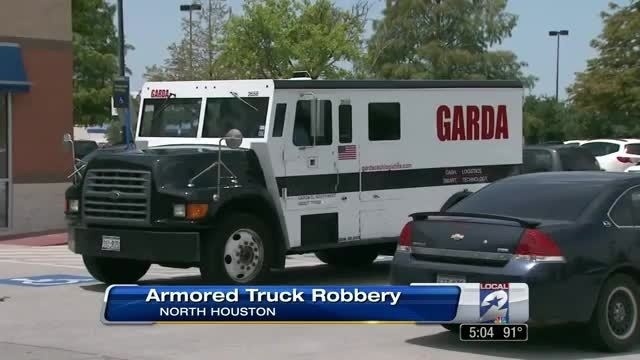 fbi armored truck robbed outside chase bank garda armored truck