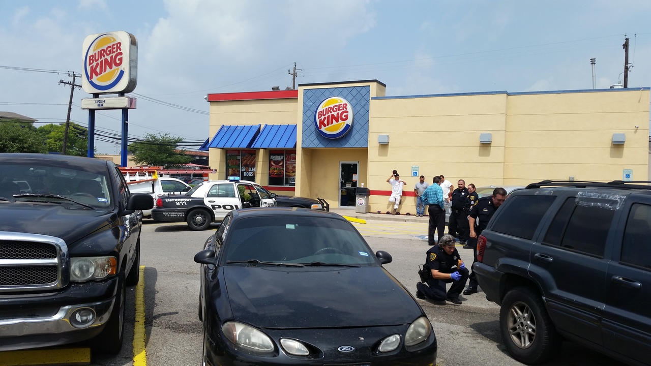 1 shot multiple times in Burger King parking lot near Rice...