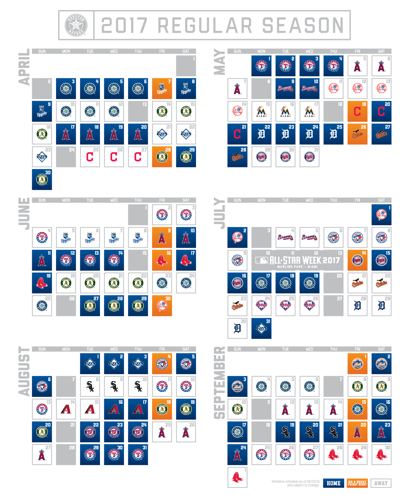 Houston Astros Schedule Printable