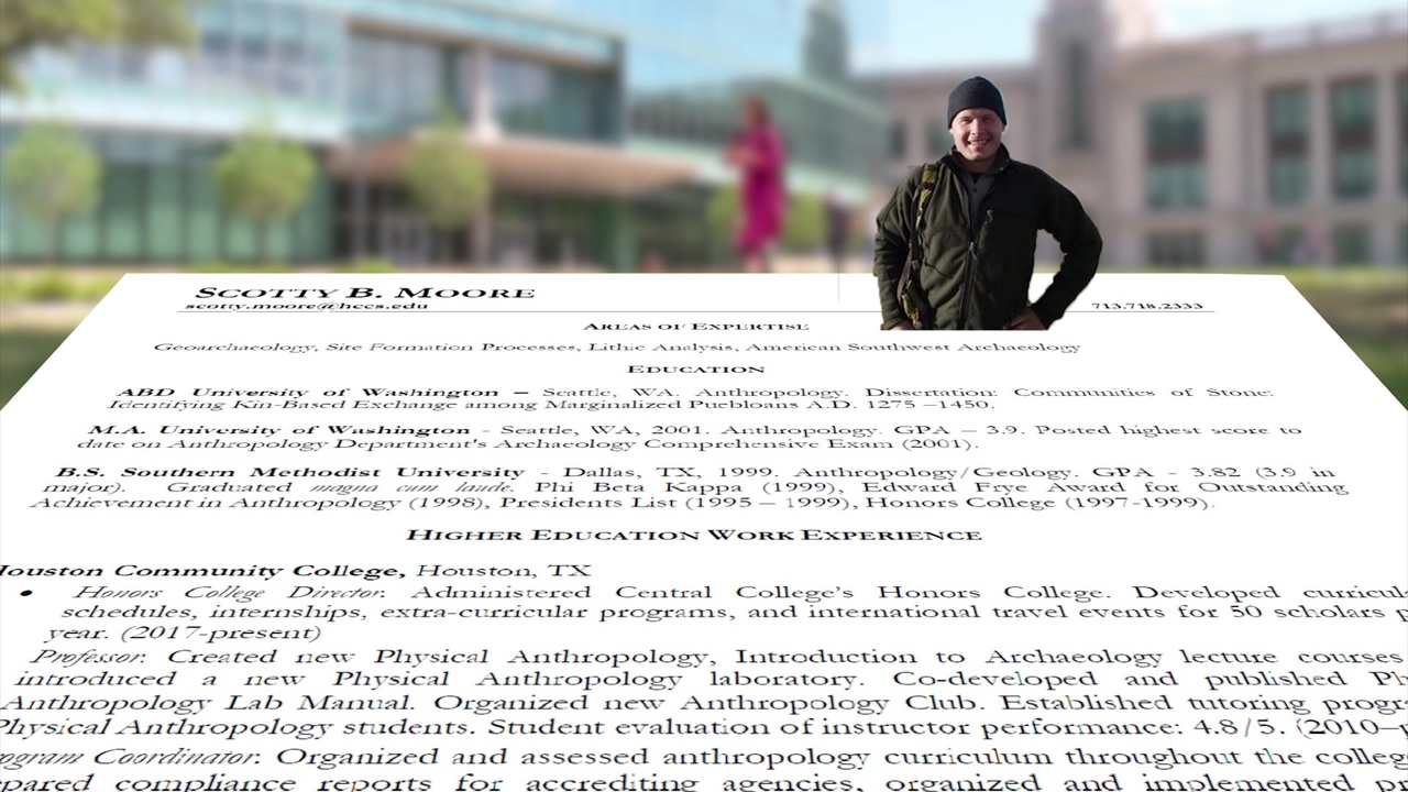 HCC teacher, former host of 'Bone Detectives' admits to inflating resume - KPRC Houston