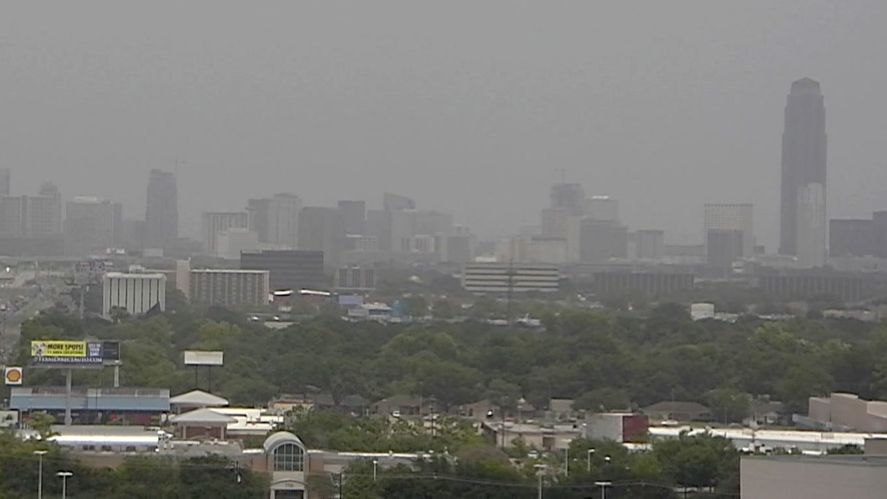 Hazy Houston skies caused by Saharan dust