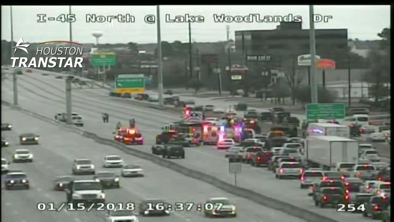 North Freeway northbound mainlanes reopen in The Woodlands