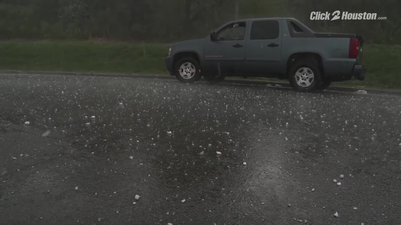 video golf ball size hail falls in northeast damages vehicles golf ball size