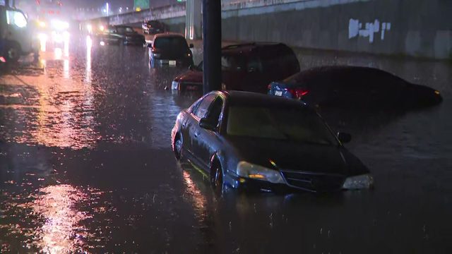 'It was like Galveston': Storms flood roads, strand drivers across Houston area