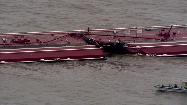 Ship collides with barges, causing massive gas product spill in Houston&hellip;