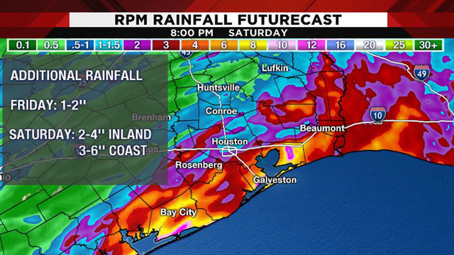 Rain to begin along coast, move inland Saturday morning